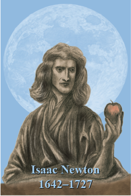 Newton and an apple