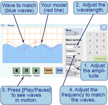 How to use the waves simulation