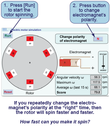 How to run the electric motor simulation