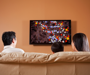 Television delivered through cable or fiber optics requires high data rates