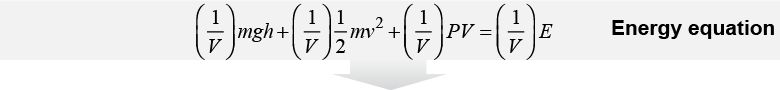 Energy equation for a fluid moving along a streamline