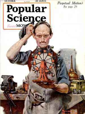<i>Popular Science</i>, October 1920 (painting by Norman Rockwell)