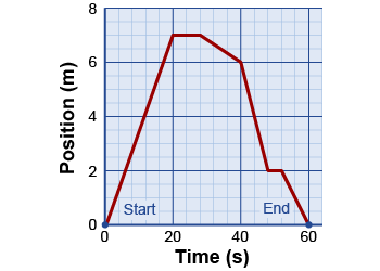 Describe the motion of this graph in words
