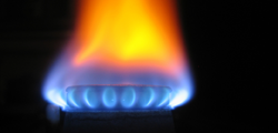 Chemical energy from burning natural gas