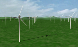 Wind energy “farm”