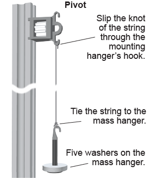 How to set up the pendulum apparatus