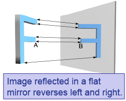 Reflection reverses left and right